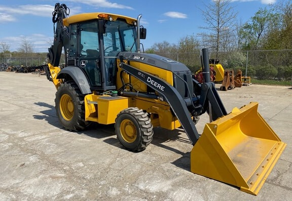 John Deere backhoe ready for a construction job